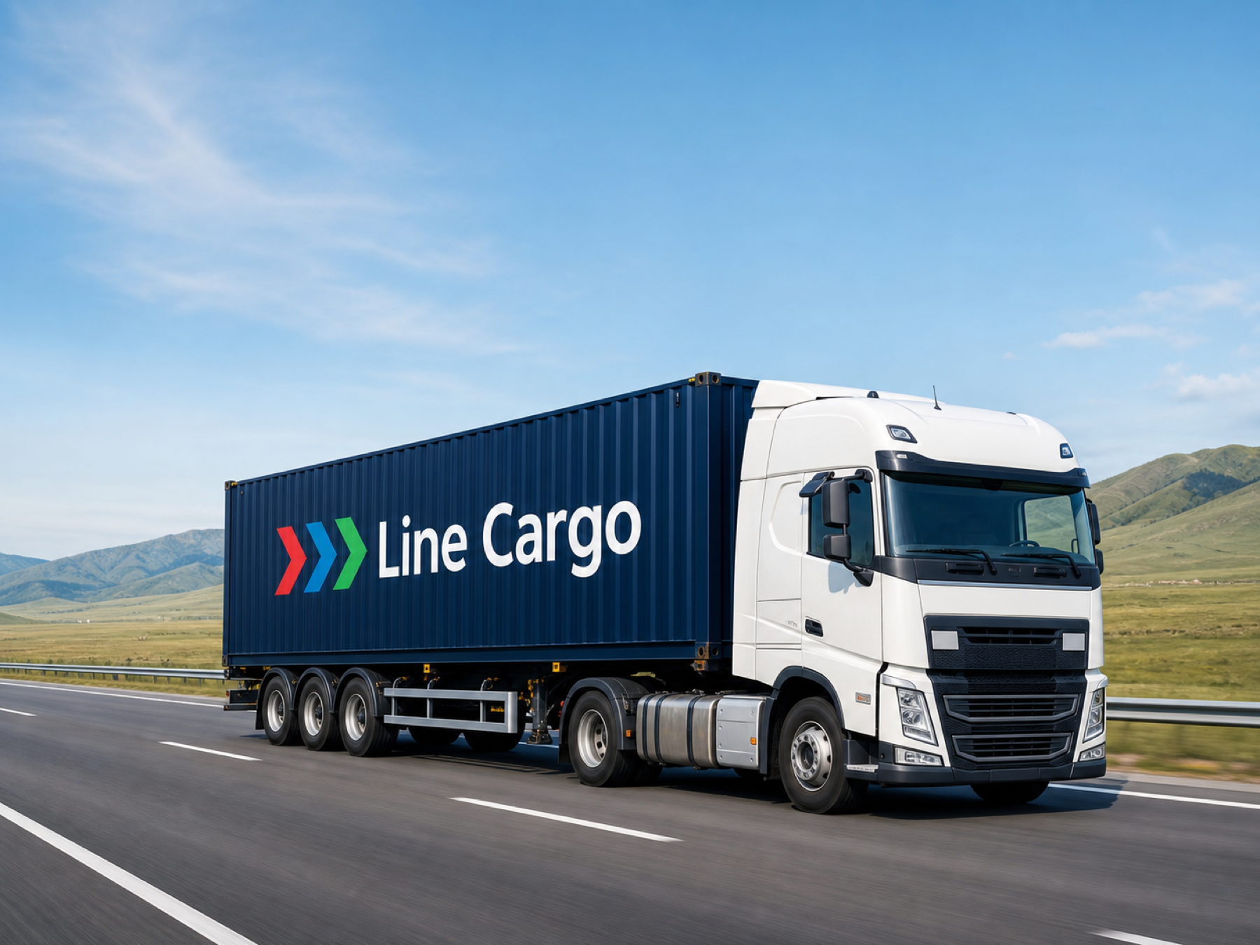 Фура Line Cargo на международном маршруте